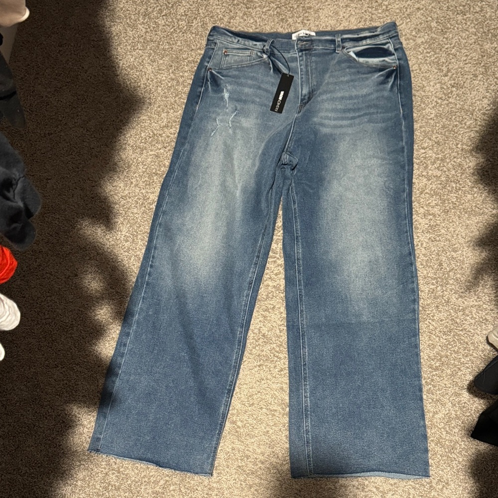 Fashion Nova Relaxed Fit Blue Jeans